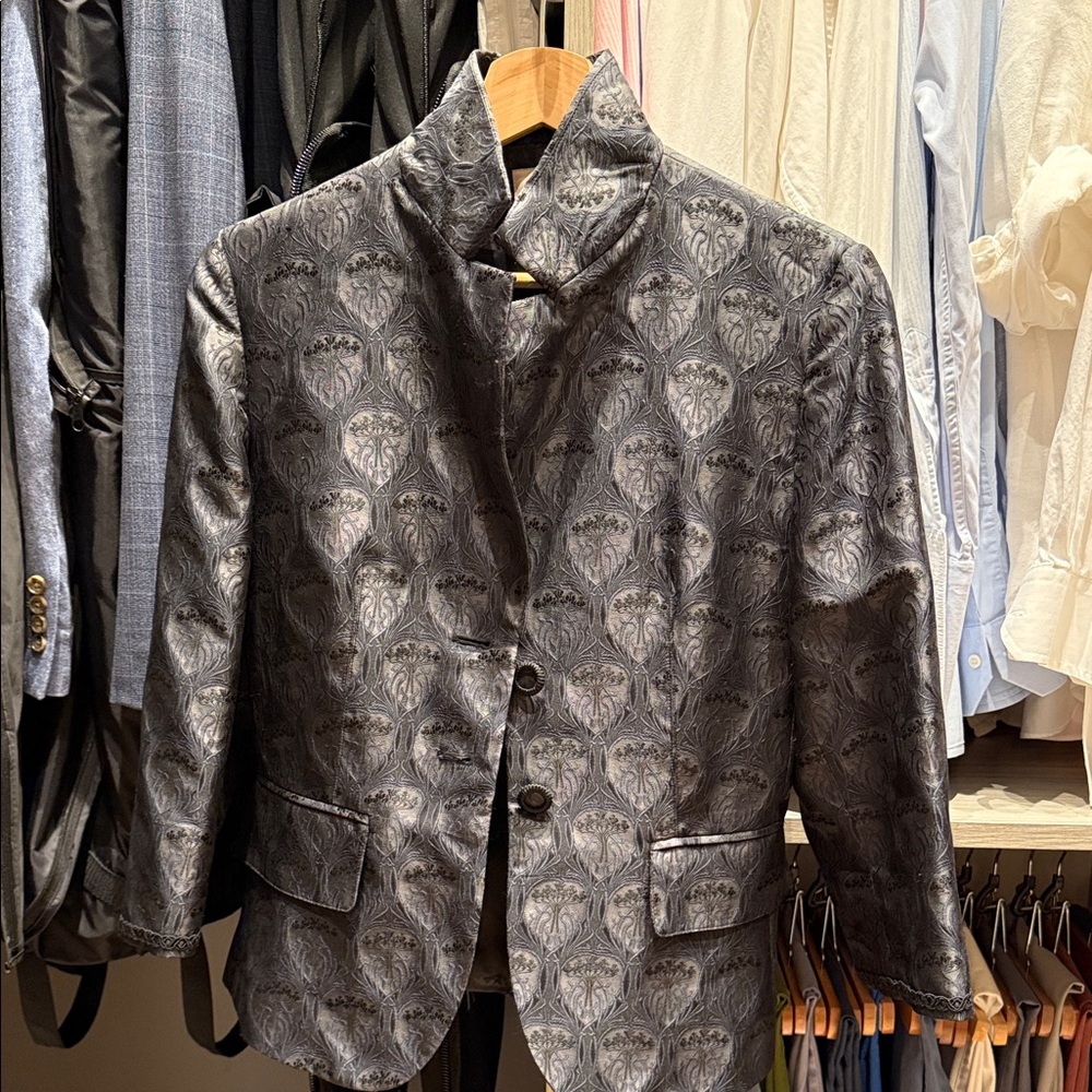 Whistles Silver Patterned Blazer